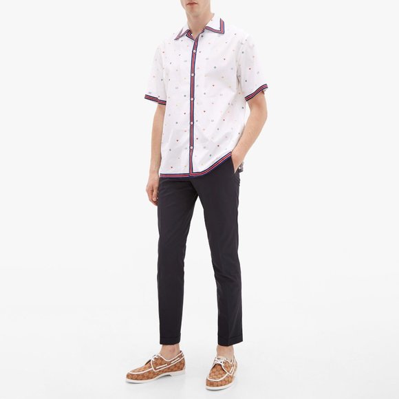 Gucci Men's Original GG Canvas Boat Shoes - Picture 9 of 10